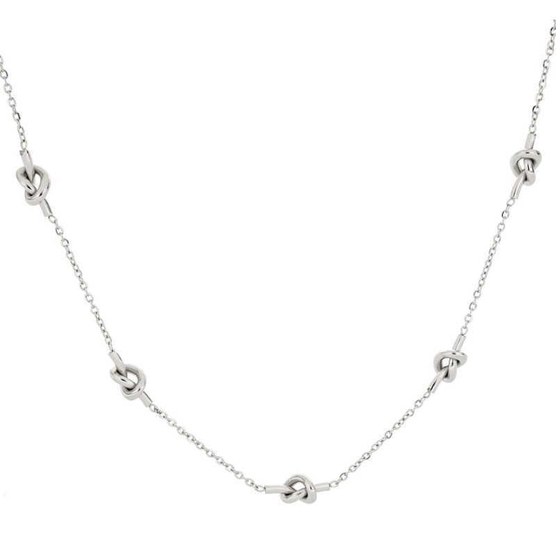COLLANA "NODI" CM 43+5 IN ACCIAIO