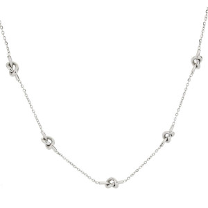 COLLANA "NODI" CM 43+5 IN ACCIAIO