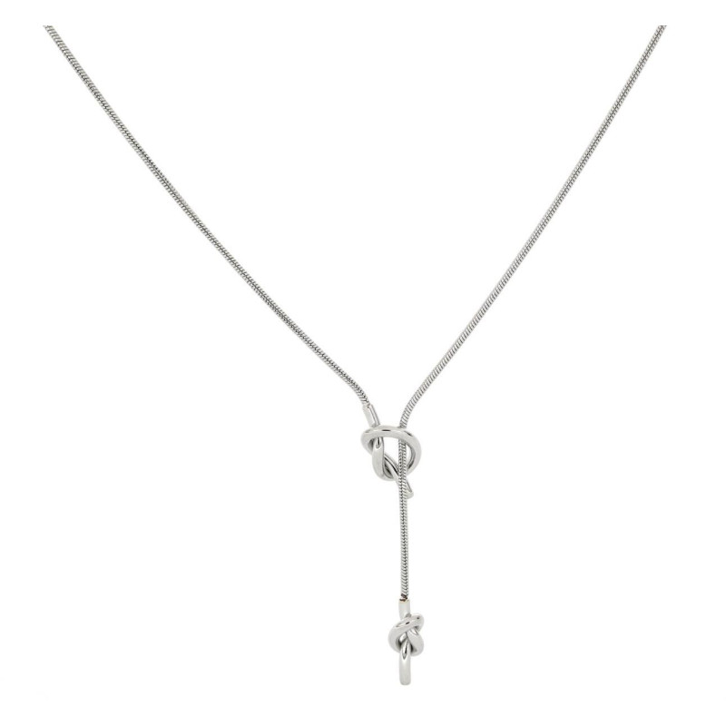 COLLANA "NODI" CM 43+5 IN ACCIAIO