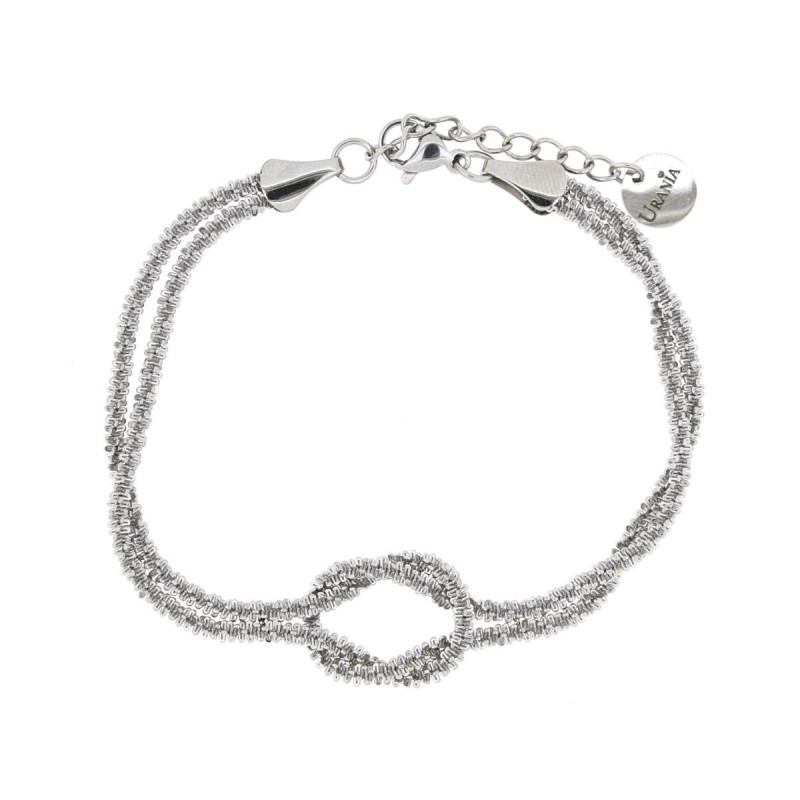 BRACCIALE NODI CM 17+3  IN ACCIAIO