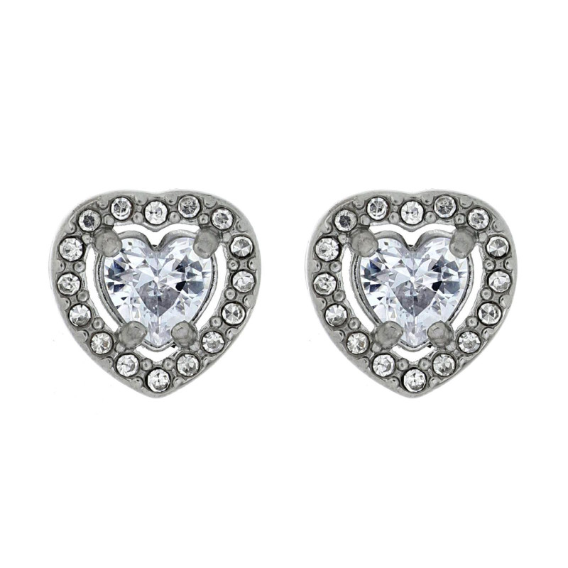 ANELLO "INCANTO" CON CUORE MM 10 IN ACCIAIO