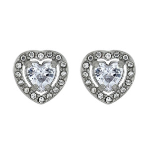 ANELLO "INCANTO" CON CUORE MM 10 IN ACCIAIO