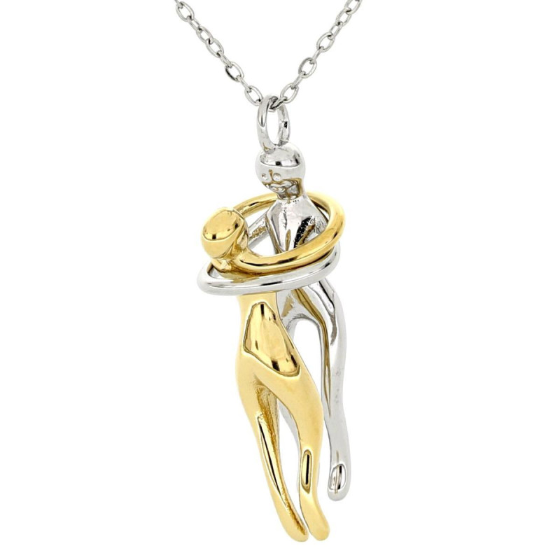 COLLANA "AFRODITE" CM 41+5 MM 37 IN ACCIAIO