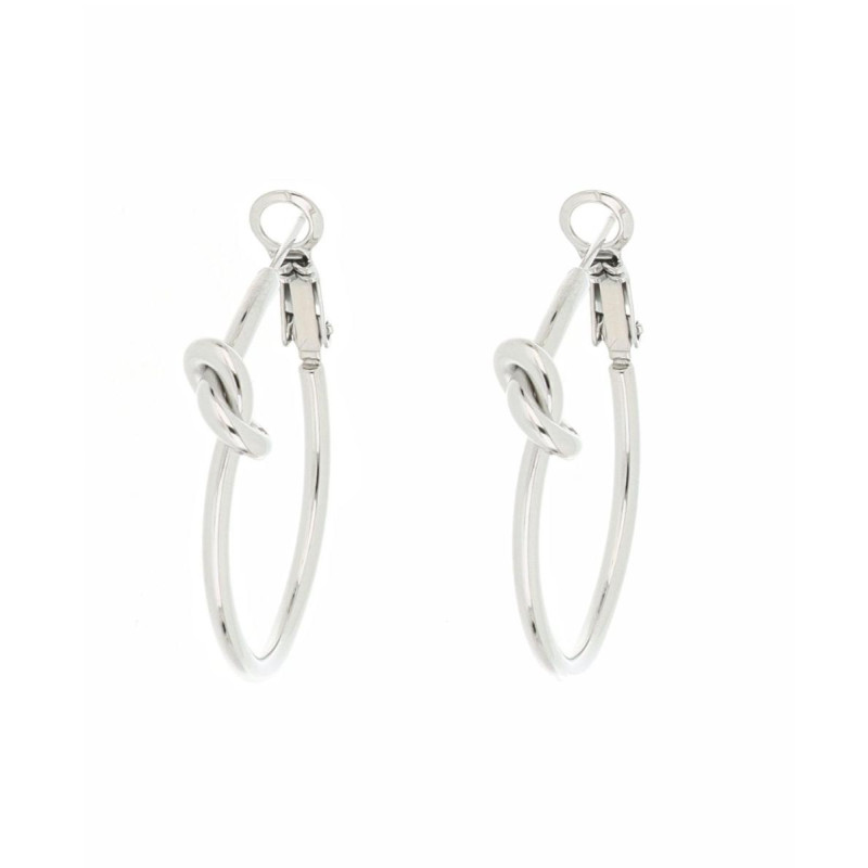 ORECCHINI NODI MM 30 ACCIAIO