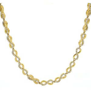 COLLANA MINERVA CM 30+8 IN ACCIAIO