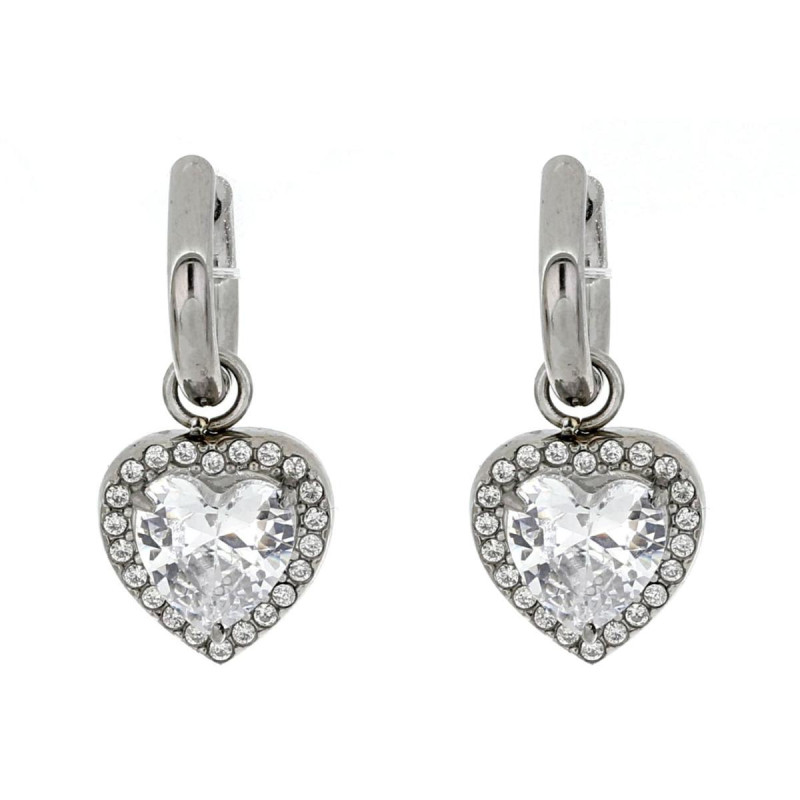 ANELLO "INCANTO" CON CUORE MM 11 IN ACCIAIO