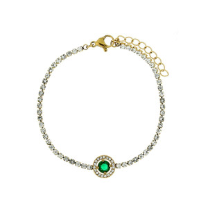 BRACCIALE "INCANTO" TONDO CM 16+3 IN ACCIAIO