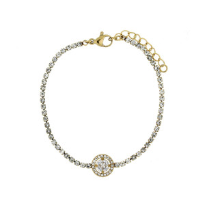 BRACCIALE "INCANTO" TONDO CM 16+3 IN ACCIAIO