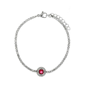 BRACCIALE "INCANTO" TONDO CM 16+3 IN ACCIAIO