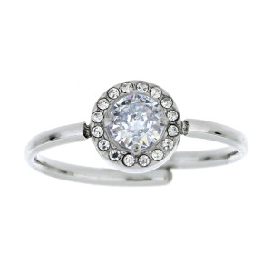 ANELLO "INCANTO" TONDO MM 8 IN ACCIAIO