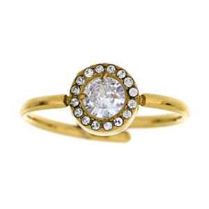 ANELLO "INCANTO" TONDO MM 8 IN ACCIAIO