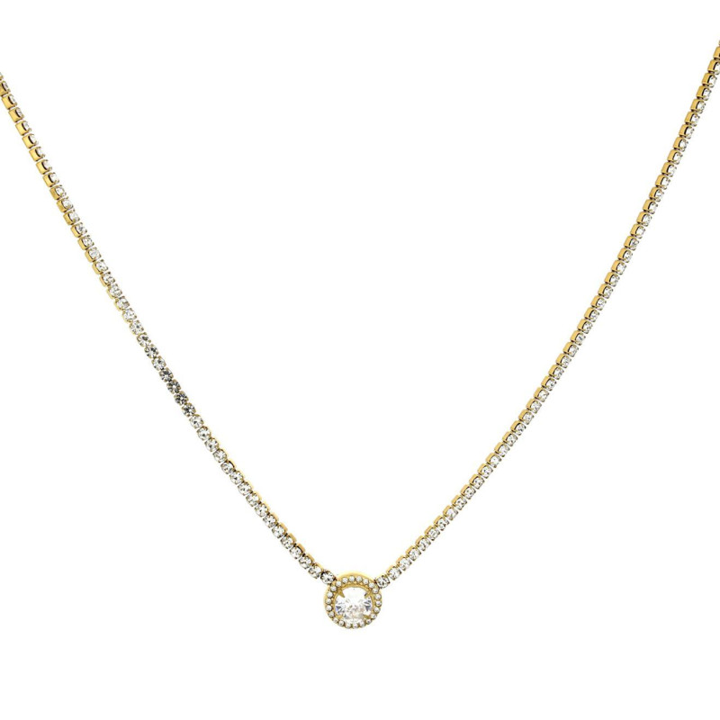 COLLANA TENNIS "INCANTO" 39+5 CM IN ACCIAIO 11 MM