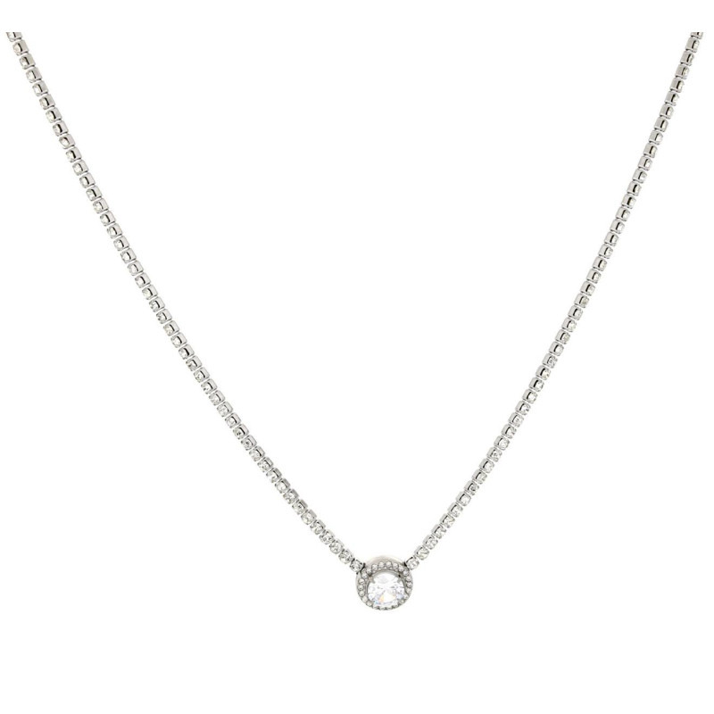 COLLANA TENNIS "INCANTO" 39+5 CM IN ACCIAIO 11 MM