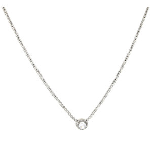 COLLANA TENNIS "INCANTO" 39+5 CM IN ACCIAIO 11 MM
