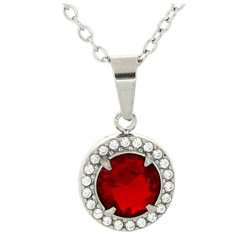 PENDENTE "INCANTO" TONDO 41+5 CM IN ACCIAIO