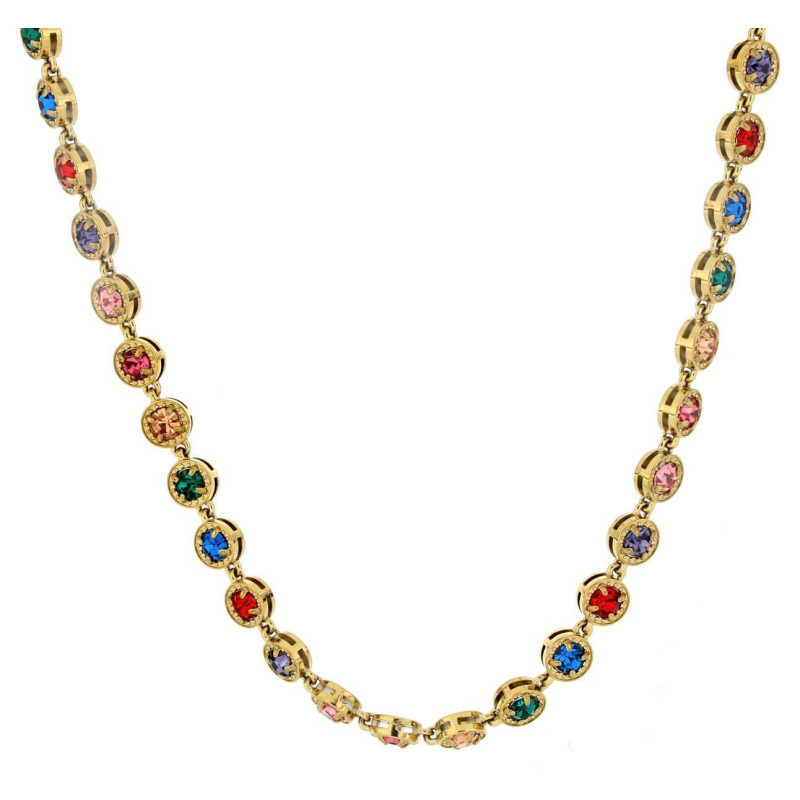 COLLANA CM 42+5 MINERVA IN ACCIAIO MM 8