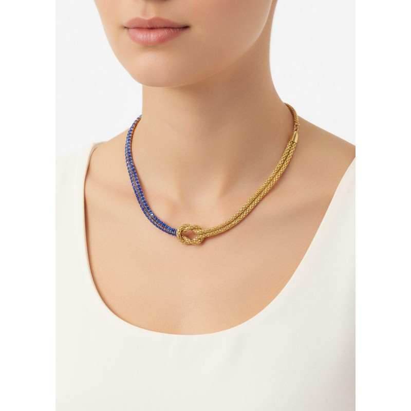 COLLANA NODI CM 32+7  IN ACCIAIO