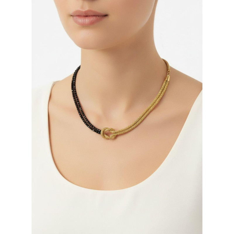 COLLANA NODI CM 32+7  IN ACCIAIO