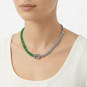 COLLANA NODI CM 32+7  IN ACCIAIO