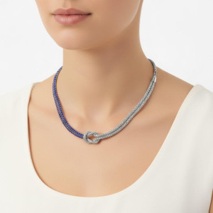 COLLANA NODI CM 32+7  IN ACCIAIO