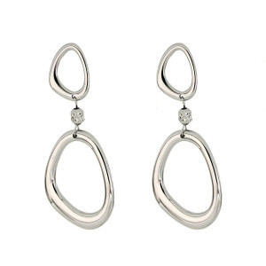 ORECCHINI CIRCE MM 56 IN ACCIAIO