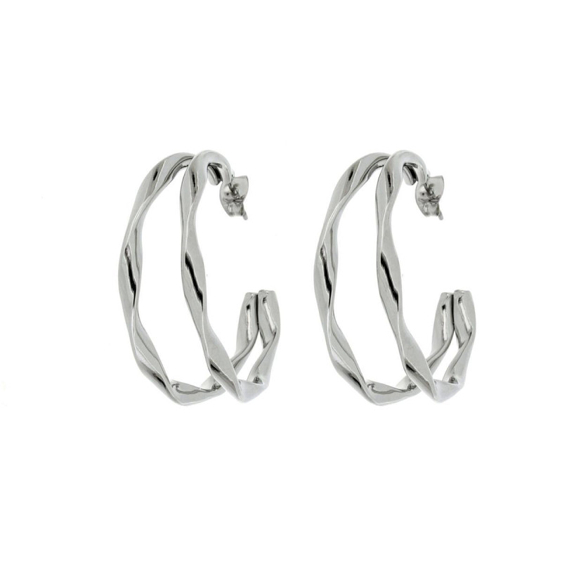 ORECCHINI CIRCE MM 35 IN ACCIAIO
