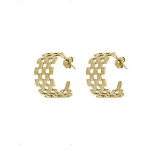 ORECCHINI CIRCE MM 25 IN ACCIAIO