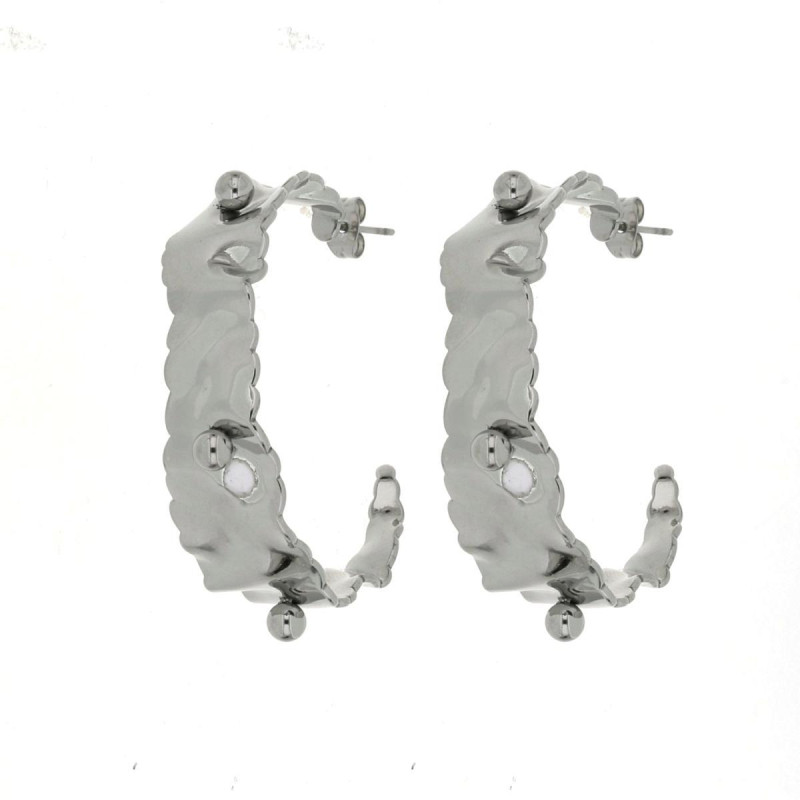 ORECCHINI CIRCE MM 42 IN ACCIAIO