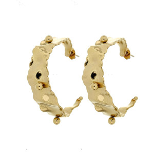ORECCHINI CIRCE MM 42 IN ACCIAIO
