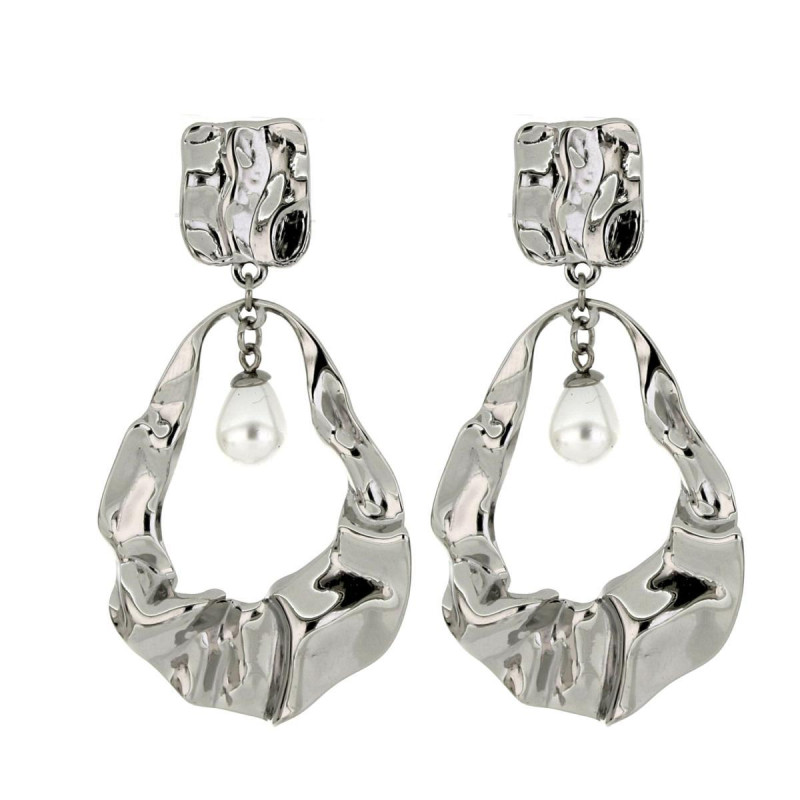 ORECCHINI CIRCE MM 60 IN ACCIAIO