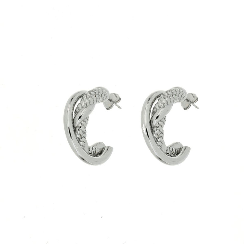 ORECCHINI CIRCE MM 25 IN ACCIAIO