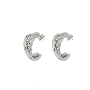 ORECCHINI CIRCE MM 25 IN ACCIAIO