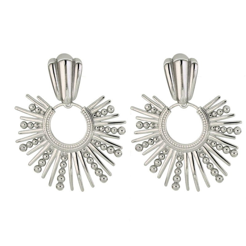 ORECCHINI CIRCE MM 55 IN ACCIAIO