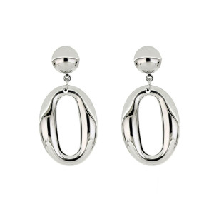 ORECCHINI "CLIO" MM 44 IN ACCIAIO