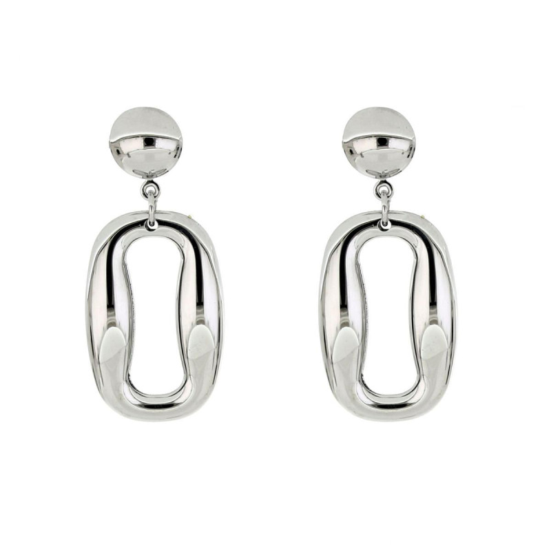 ORECCHINI "CLIO" MM 44 IN ACCIAIO