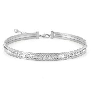 BRACCIALE TENNIS CM 18+3 IN ACCIAIO