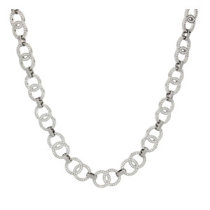 COLLANA "CLIO" MM 40+6 IN ACCIAIO