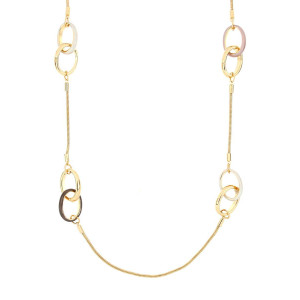COLLANA ARMONIA CM 87 IN OTTONE