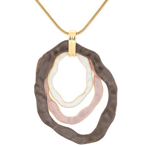 PENDENTE CM 80 ARMONIA MM IN OTTONE