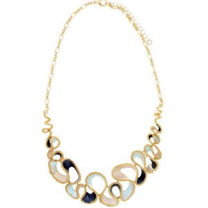 COLLANA ARMONIA CM 42+6 IN OTTONE