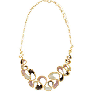 COLLANA ARMONIA CM 42+6 IN OTTONE