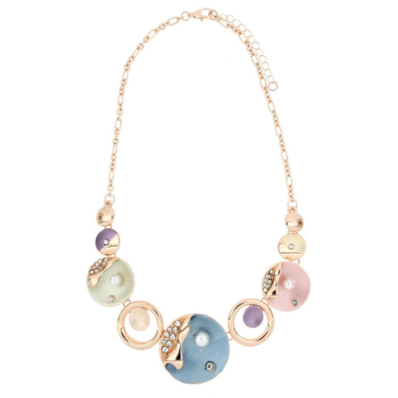 COLLANA ARMONIA CM 45+6 IN OTTONE