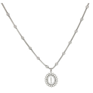 COLLANA ROSARIO CM 55+5 IN ACCIAIO