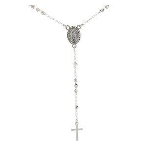 COLLANA ROSARIO CM 50 IN ACCIAIO