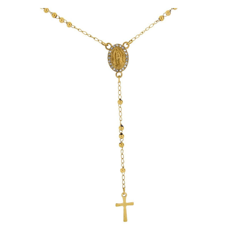 COLLANA ROSARIO CM 50 IN ACCIAIO