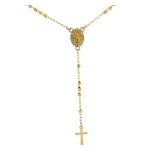 COLLANA ROSARIO CM 50 IN ACCIAIO