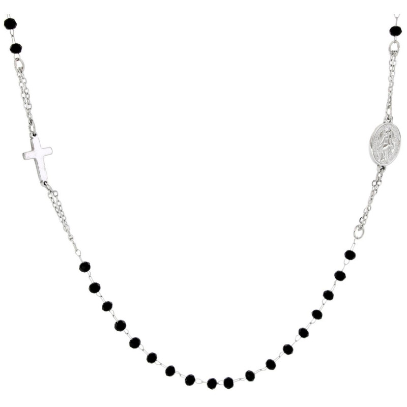 COLLANA ROSARIO IN ACCIAIO
