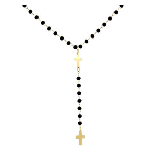 COLLANA ROSARIO CM 40+5 IN ACCIAIO