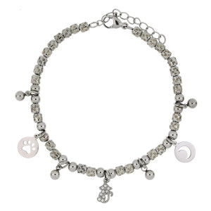BRACCIALE CM 17+4 TYCHE IN ACCIAIO