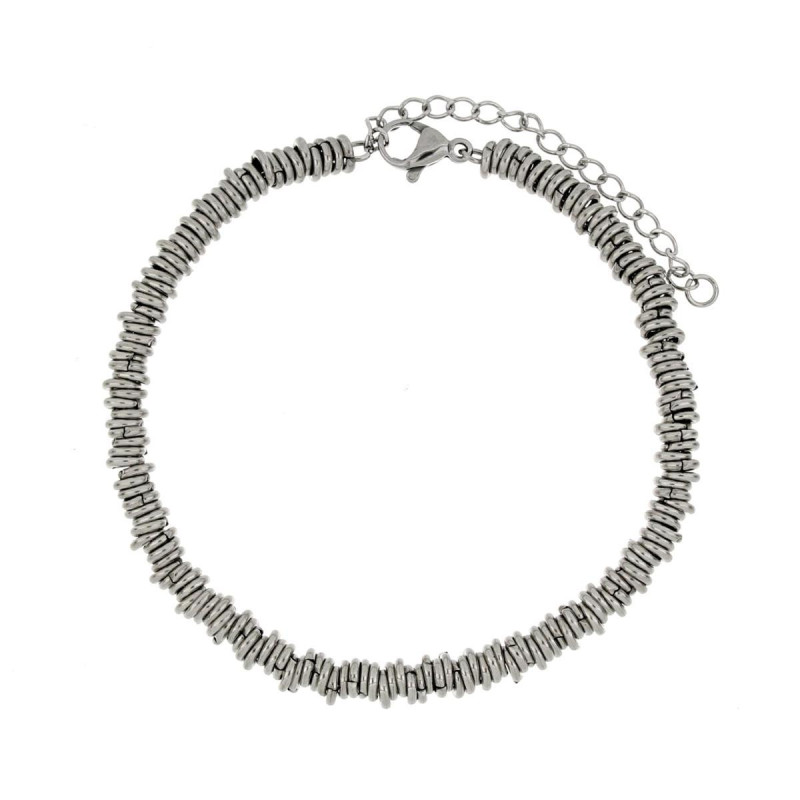 BRACCIALE CM 17+4 TYCHE IN ACCIAIO MM 8